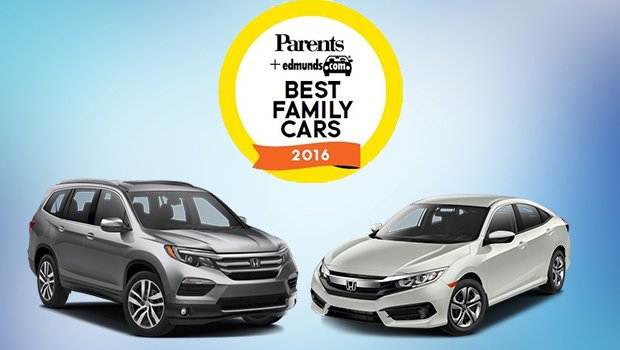 2016 Honda Civic and 2016 Honda Pilot Best Family Car Award Clifton