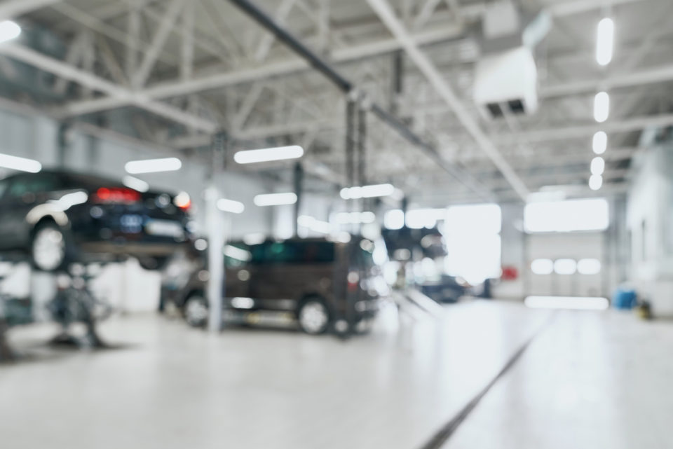 Cars in car shop