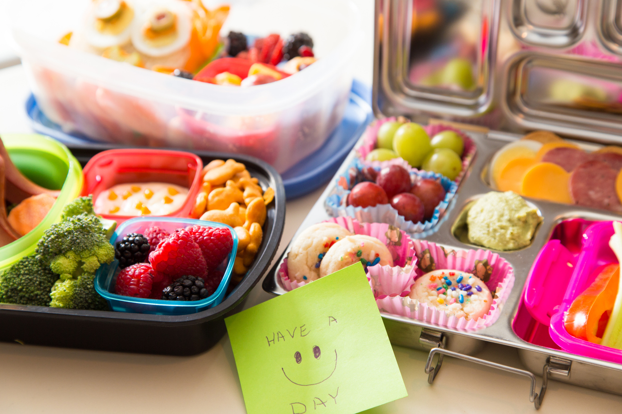 School vs. Packed Lunch for Children