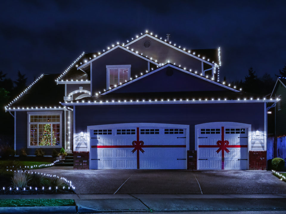 Garage with bows